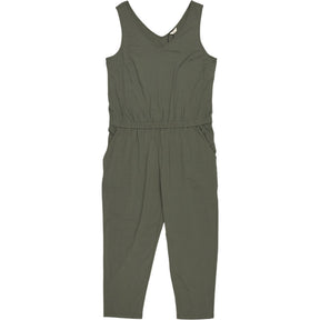 Hush Khaki Cropped Jersey Jumpsuit