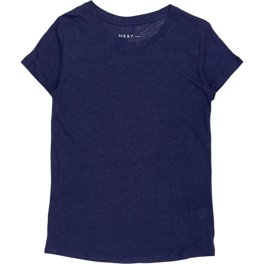 NRBY Blue Linen T-Shirt