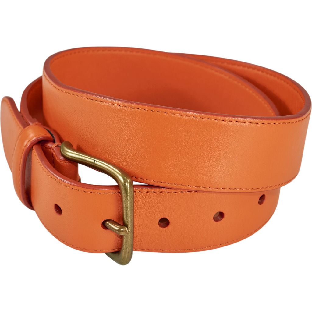 Anderson & Sheppard Orange Leather Belt