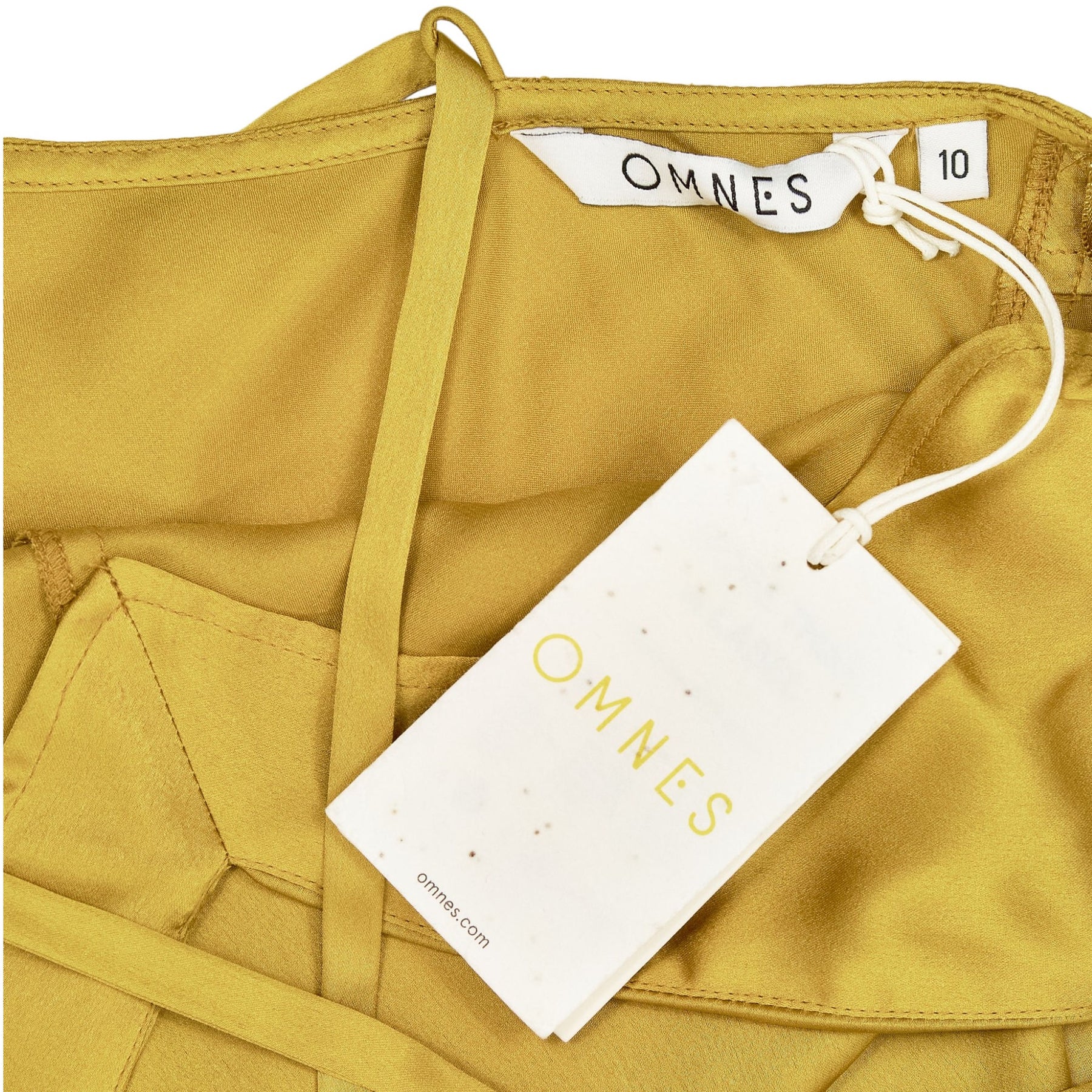 Omnes Yellow Strappy Midi Dress