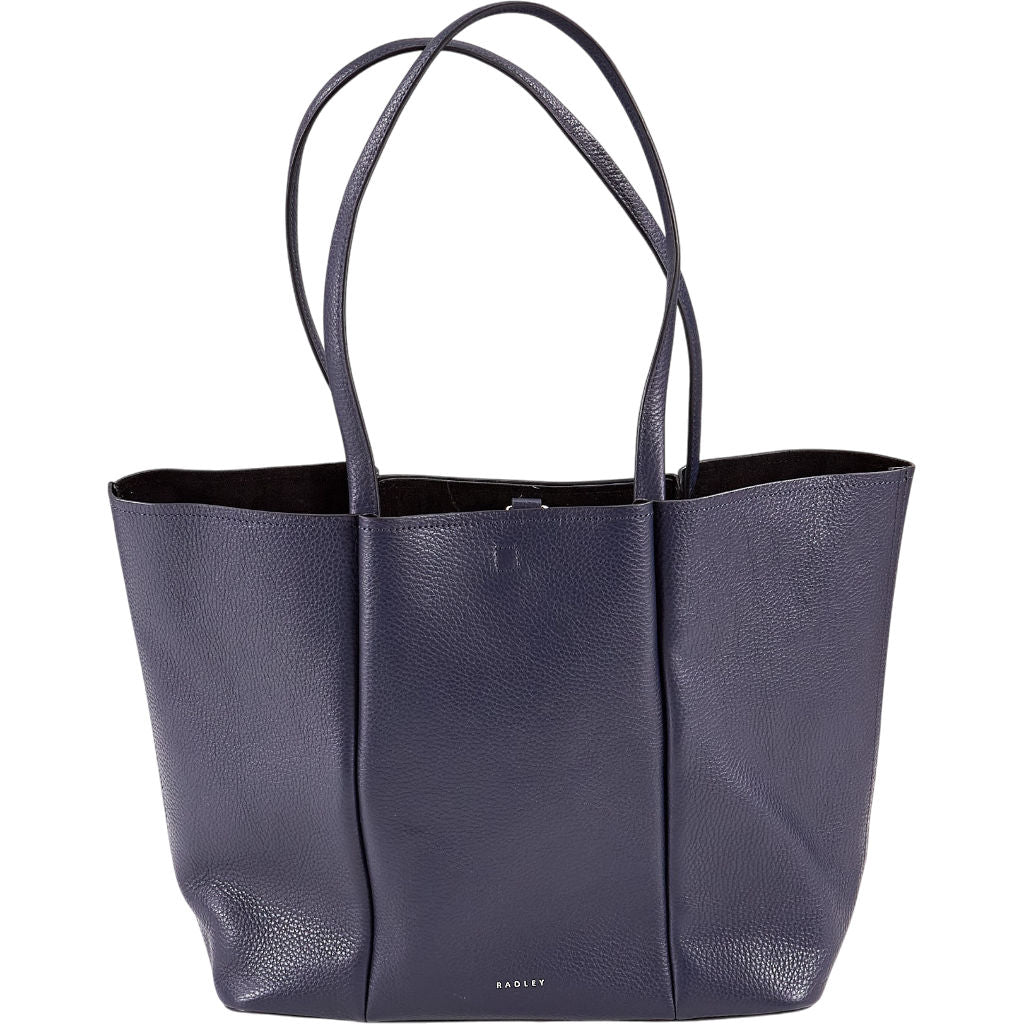 Radley Blue Leather Tote Bag