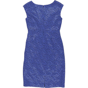 Gina Bacconi Blue Spotted Occasion Dress