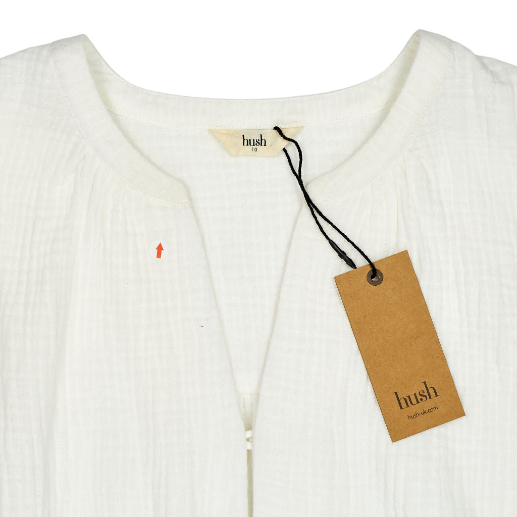 Hush White Sylvia Top Cotton