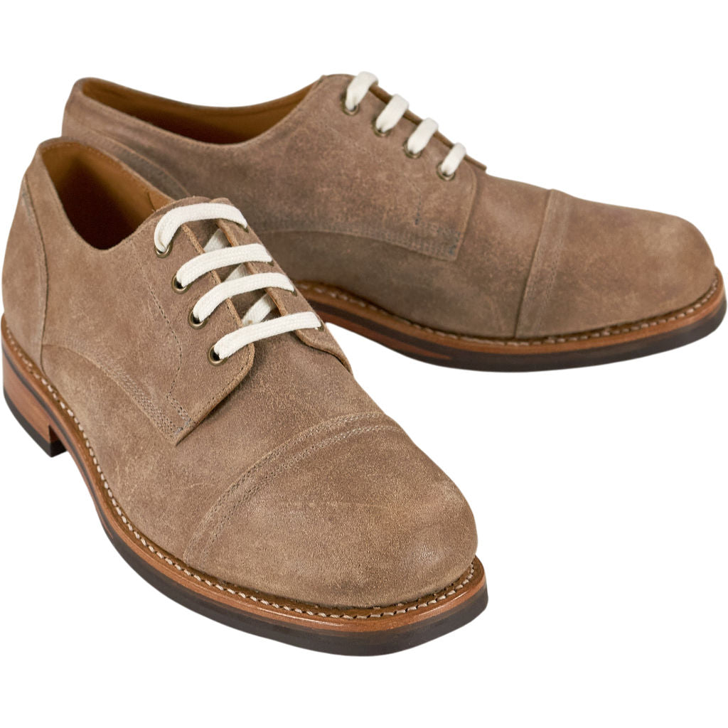 Grenson Brown Suede Derby Shoes