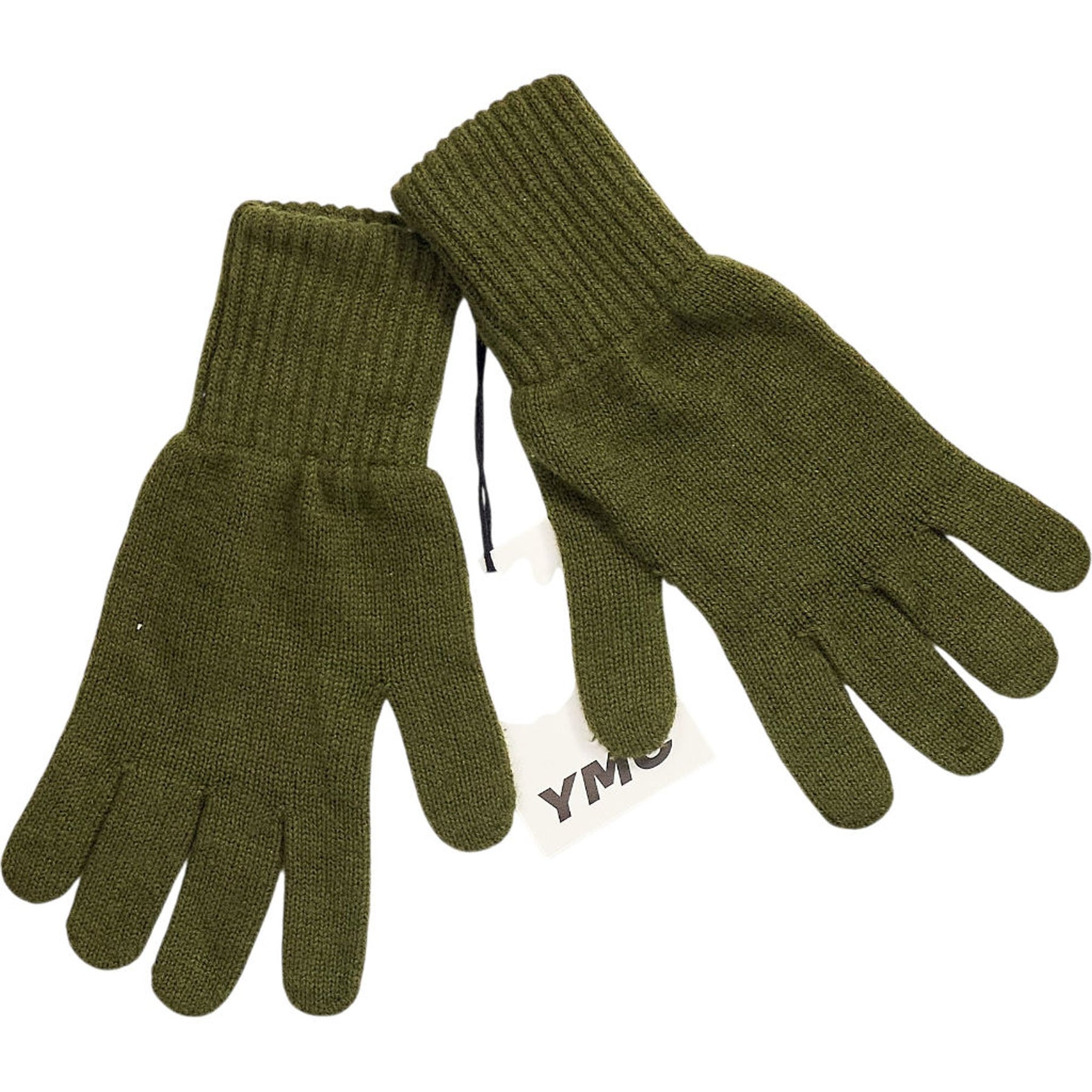 YMC Military Green Cashmere Gloves