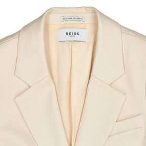 Reiss Beige Wool Blend Blazer