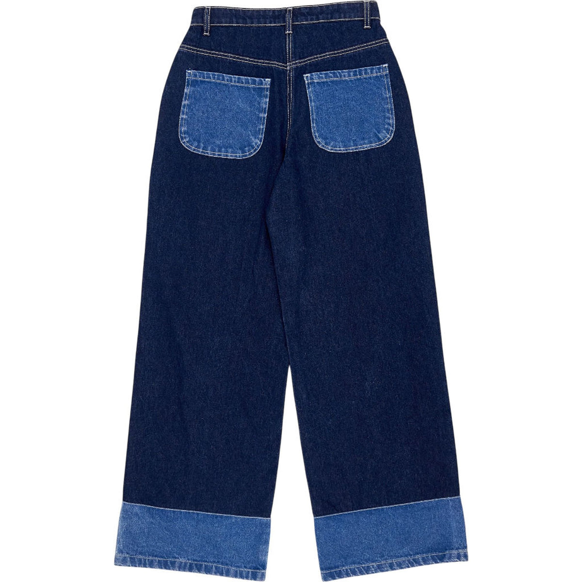 OMNES Blue Wide Leg Jeans