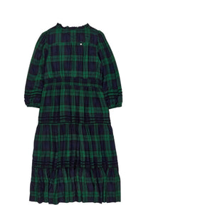 Wyse Green Check Georgina Dress