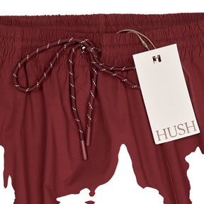 Hush Port Red Aya Pull On Midi Skirt