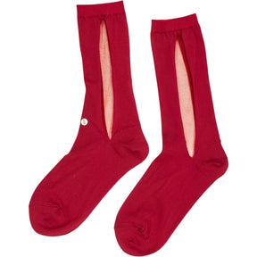 Pull & Bear Red Openwork Socks