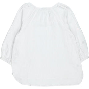 NRBY White Crinkle Cotton Blouse