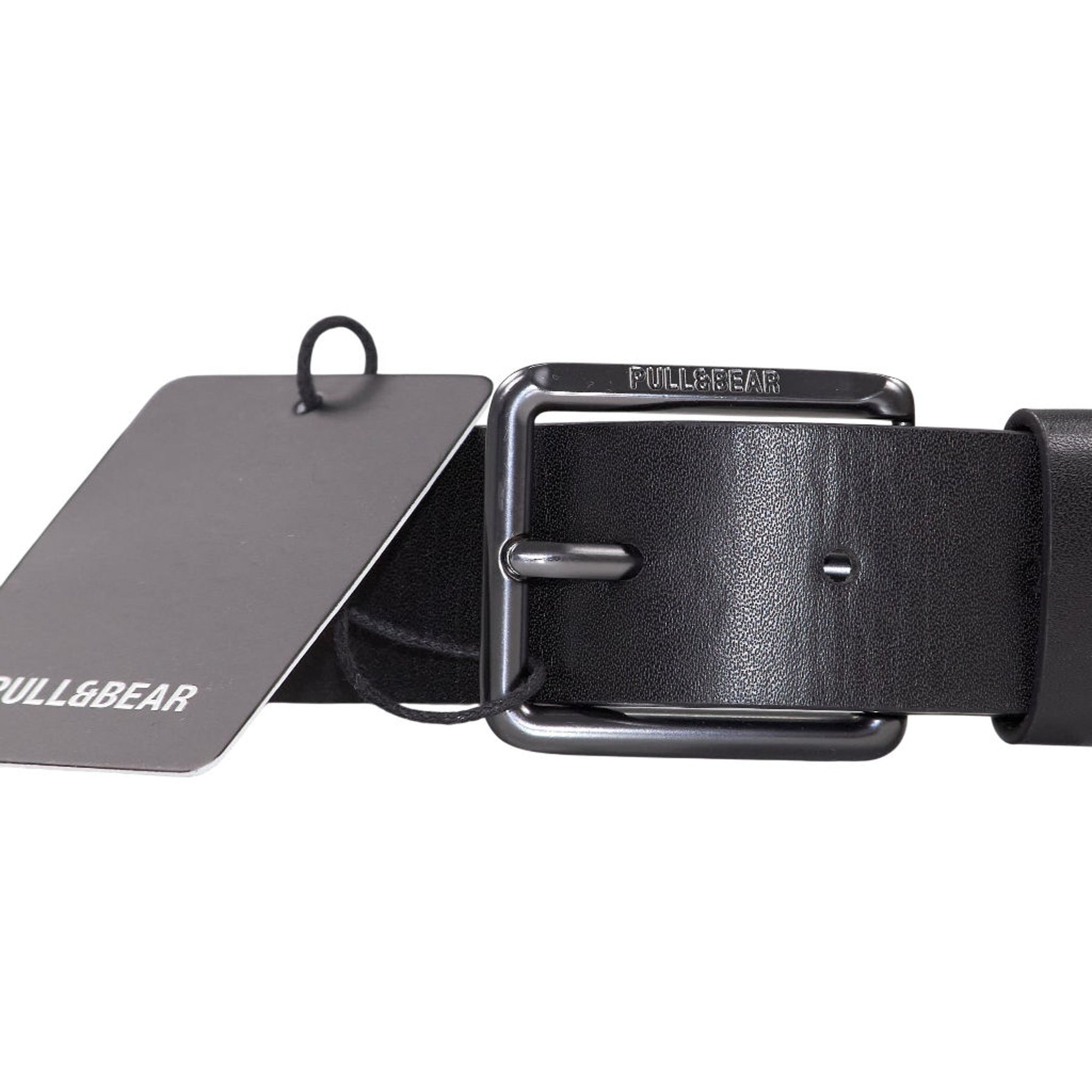 Pull&Bear Black Polyurethane Belt
