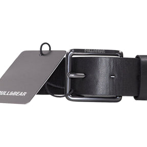 Pull&Bear Black Polyurethane Belt