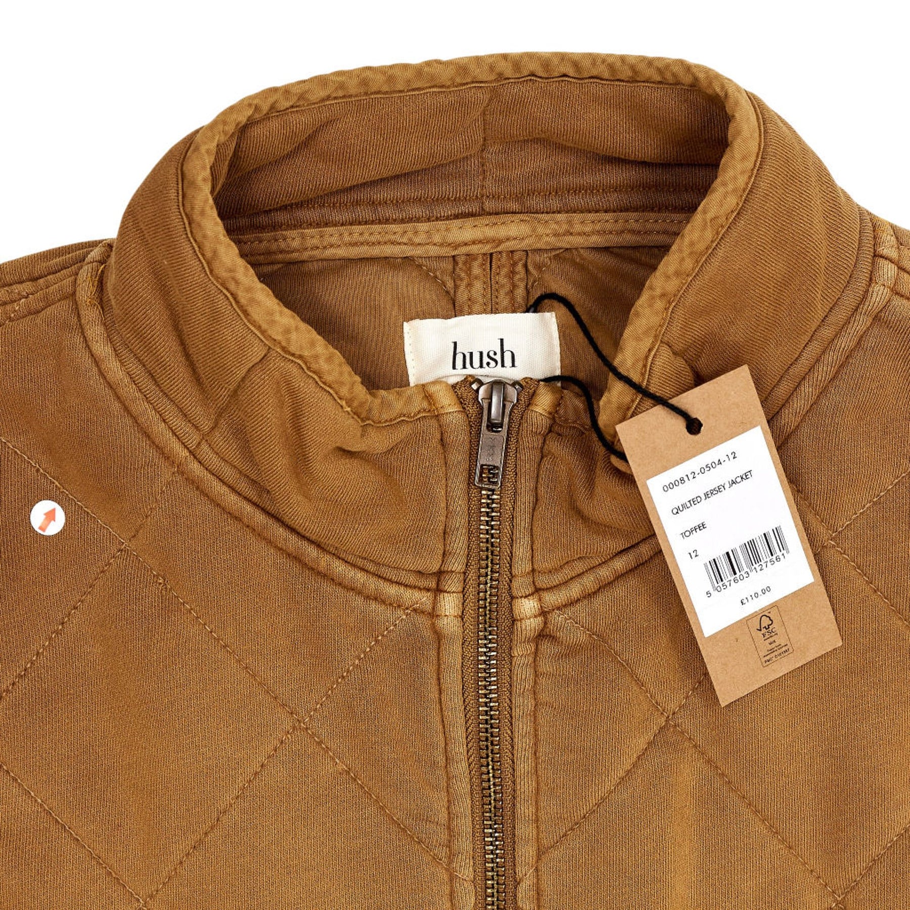 Hush Brown Quilted Jersey Jacket