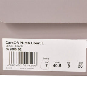 Care Of by Puma Black Court L Trainers