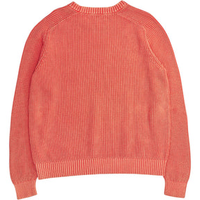 Lands' End Washed Orange Ribbed Jumper