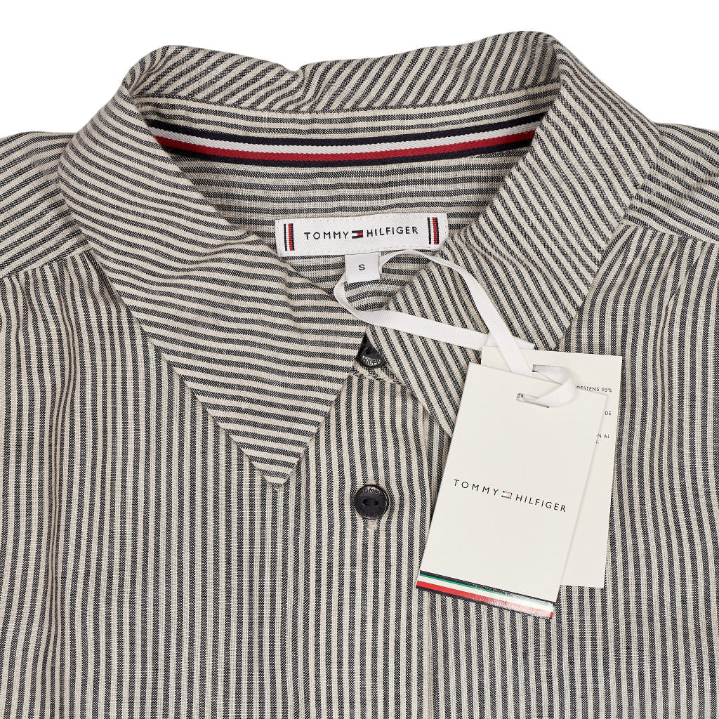 Tommy Hilfiger Black Creme Striped Shirt