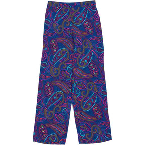 NRBY Blue Paisley Silk Trousers