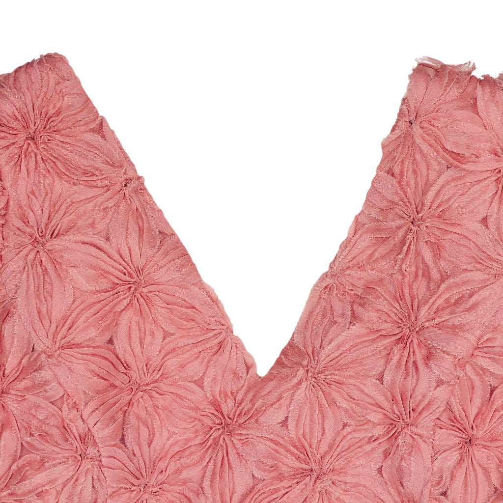 Coast Pink Floral Puffed Sleeve Dress