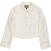 River Island White Cropped Jacket