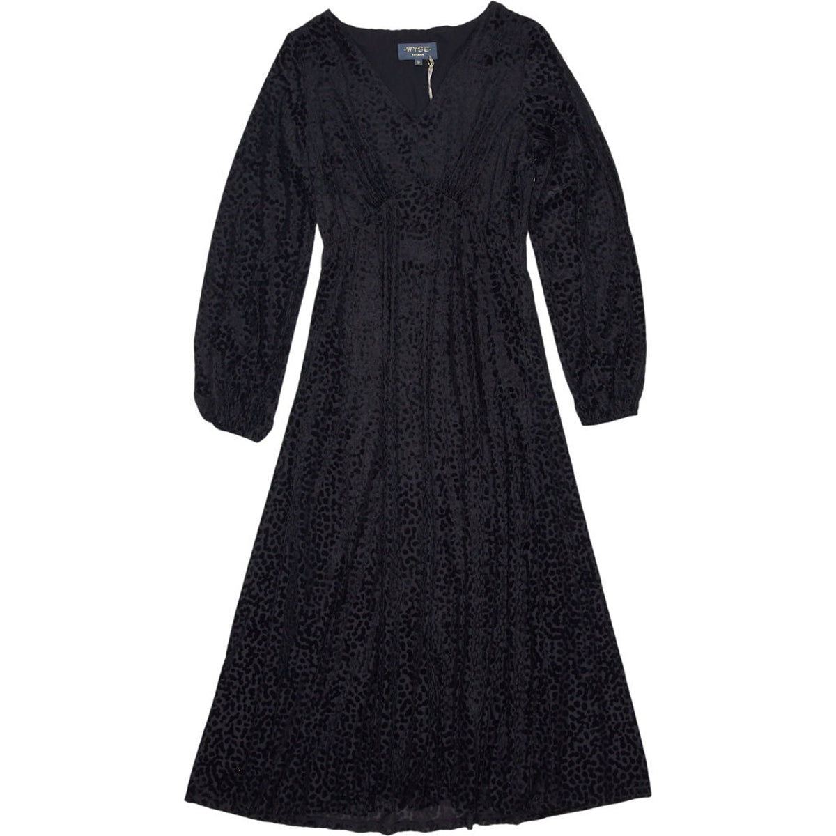 Wyse Black Claudia Devore Dress