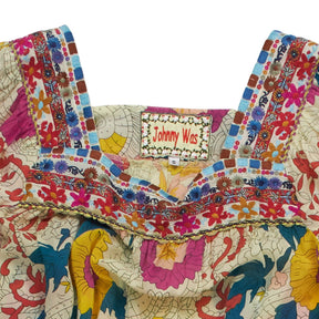 Johnny Was Multicoloured Floral Embroidered Blouse