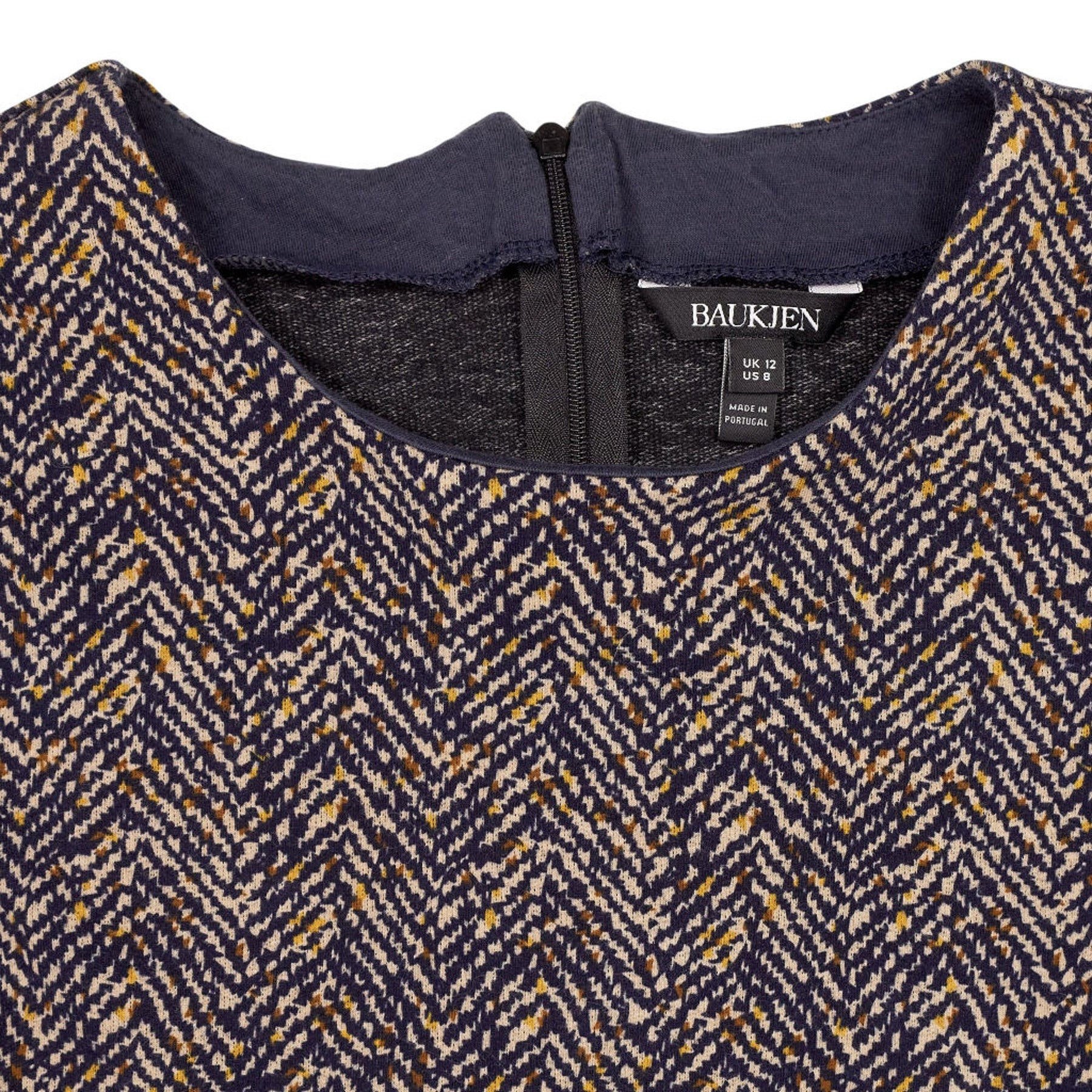 Baukjen Navy Patterned Top
