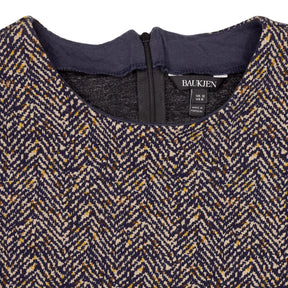 Baukjen Navy Patterned Top
