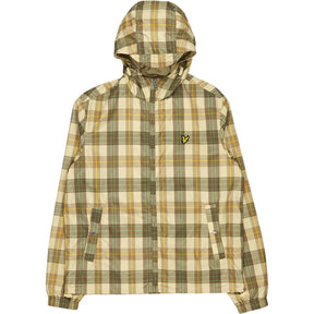 Lyle & Scott Beige Check Tartan Hooded Jacket