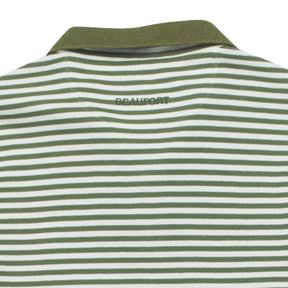 Beaufort & Blake Green Striped Polo Shirt