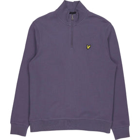 Lyle & Scott Aubergine Purple 1/4 Zip Sweatshirt