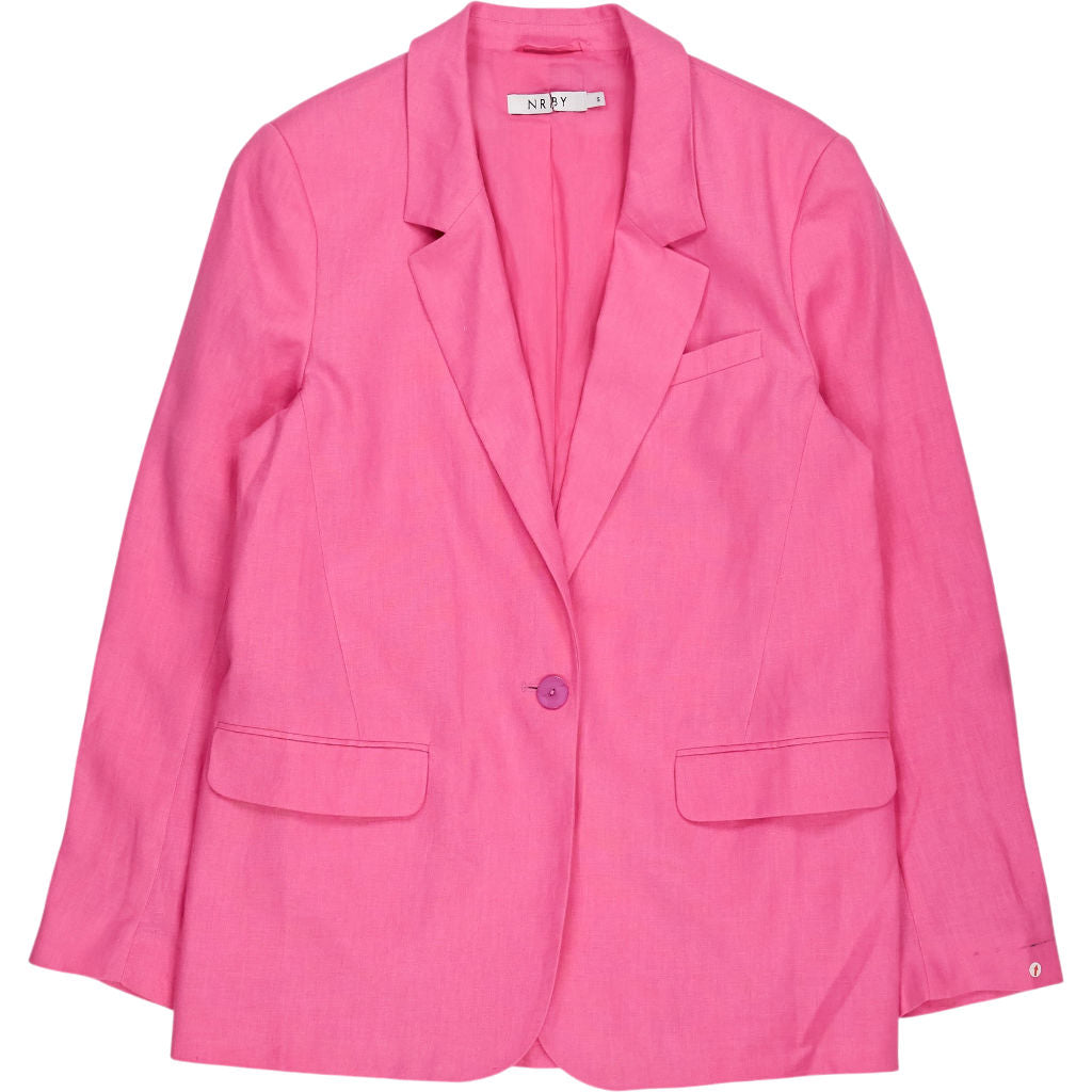 NRBY Pink Linen Blazer