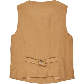 Wyse Tan Silvie Linen Waistcoat