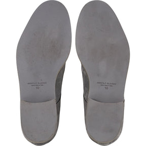 Manolo Blahnik Grey Suede Derby Shoes