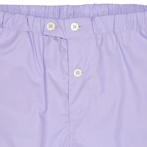 Anderson & Sheppard Lilac Cotton PJ Trousers