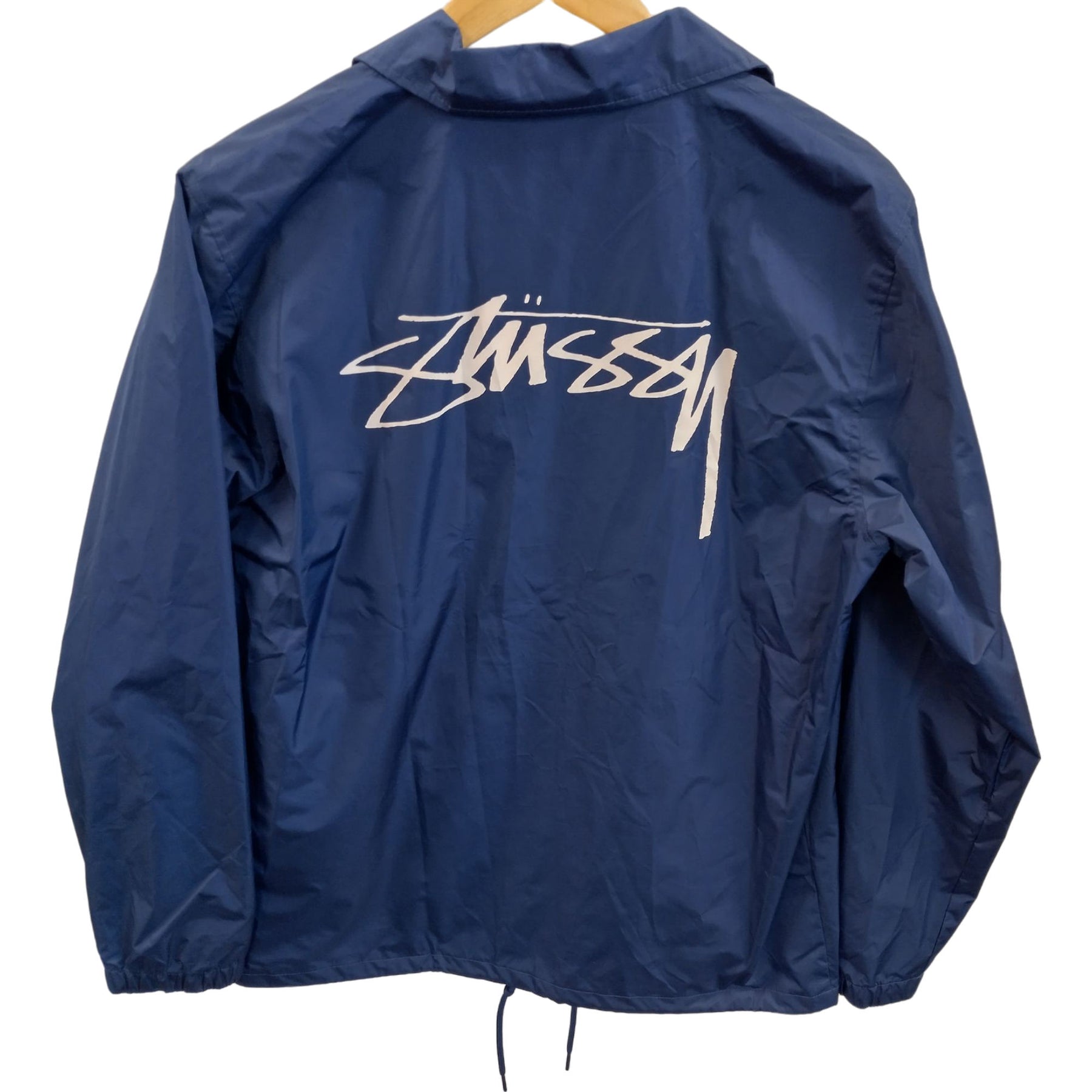 Stussy Blue Windbreaker Jacket S