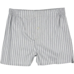 Hamilton + Hare Grey Striped Boxers