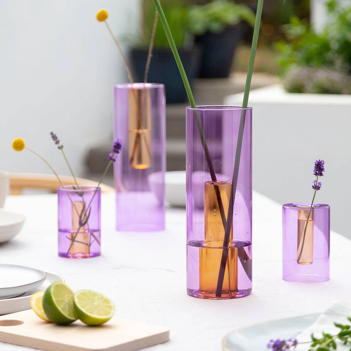 Reversible Glass Vase - 2 colours