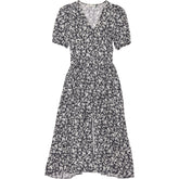 Baukjen Black Floral Midi Dress