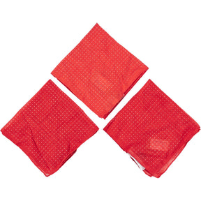 Anderson & Sheppard Red Cotton Pocket Square
