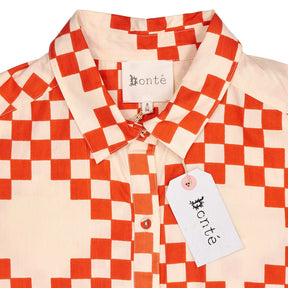 Bonté Poppy Red Checkered Koko Dress