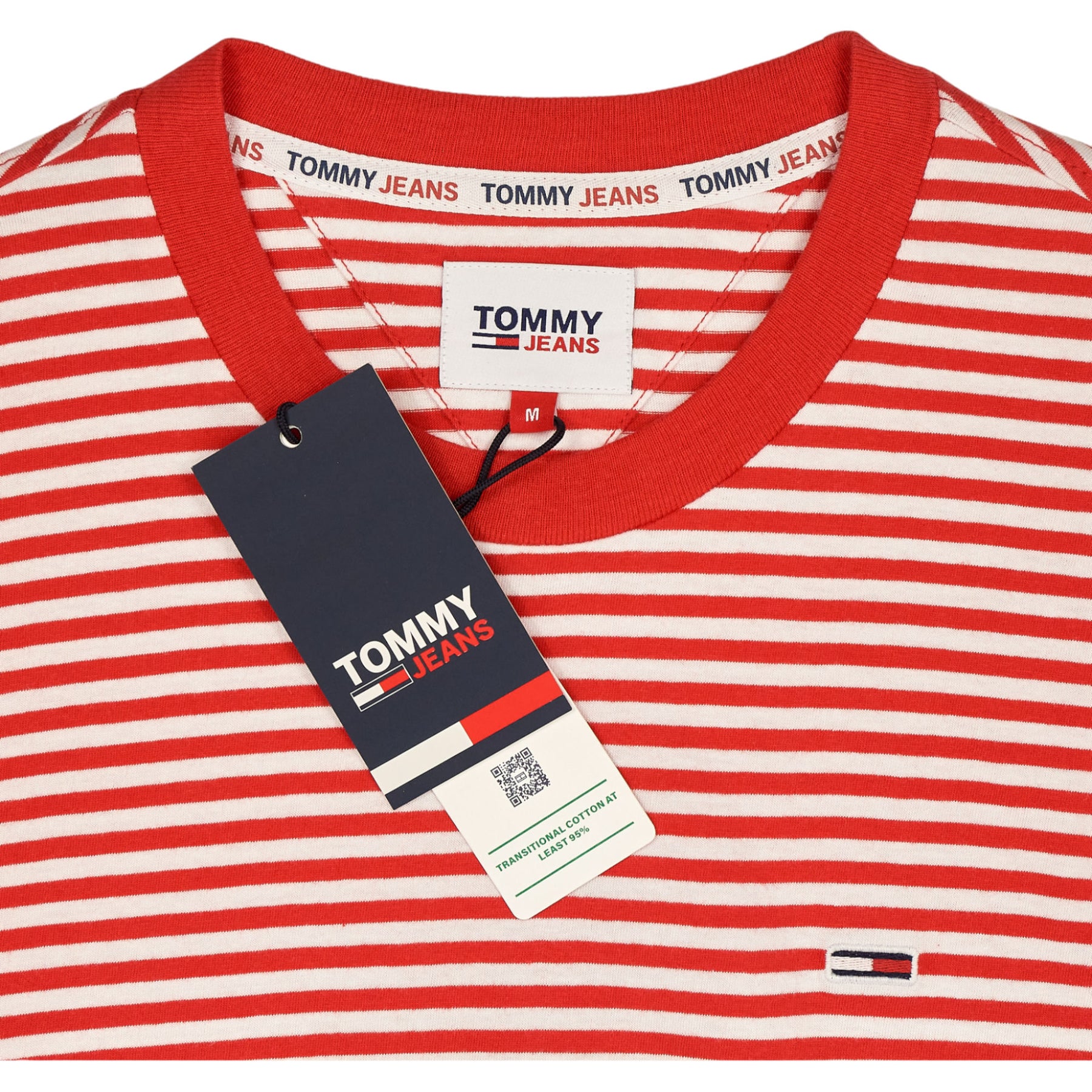 Tommy Jeans Red Classic Stripe Tee