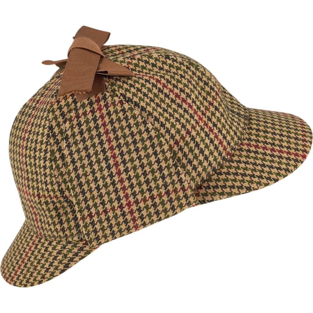 Bates Beige Houndstooth Deerstalker Hat