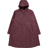Lands' End Maroon Hooded Rain Jacket