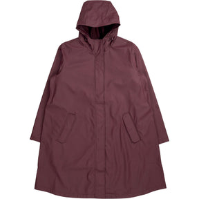 Lands' End Maroon Hooded Rain Jacket