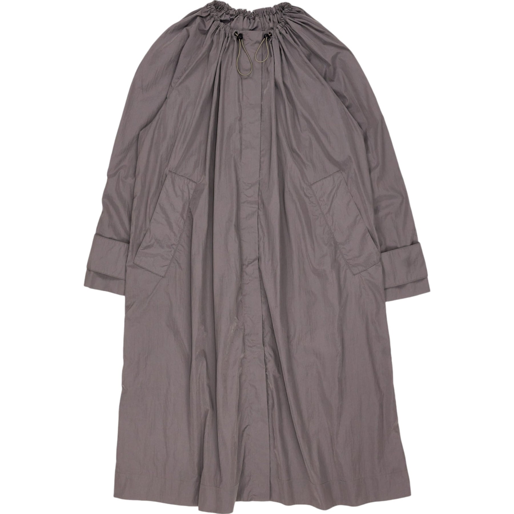 Studio Nicholson Grey Gathered Neck Volume Coat