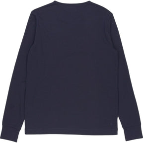 Hamilton + Hare Navy Henley Long Sleeve Top