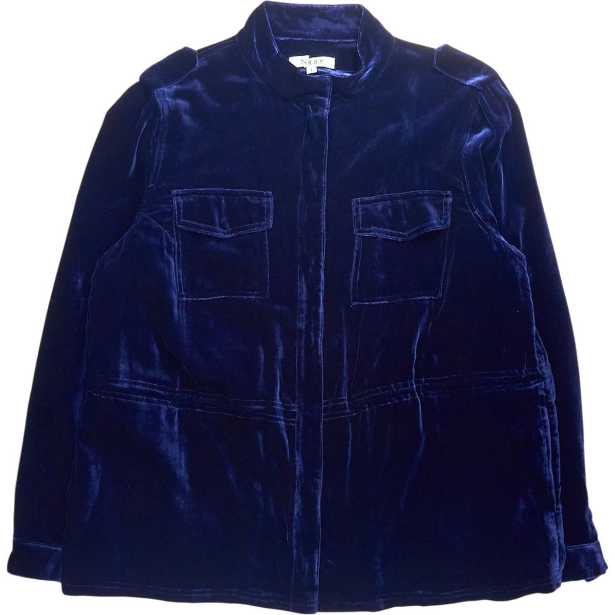 NRBY Navy Velvet Jacket