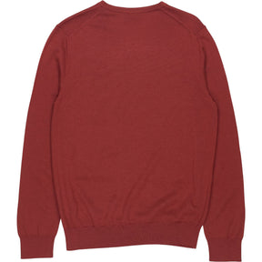 Charles Tyrwhitt Red Merino Wool V-Neck Jumper