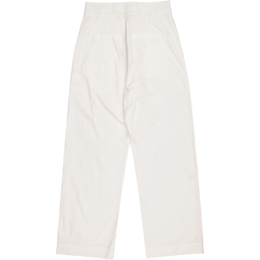 Studio Nicholson White Meyer Zip Front Pants